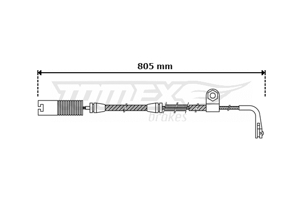Contact d'avertissement, usure des plaquettes de frein TOMEX Brakes TX 30-34