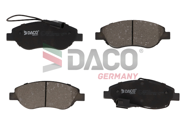 Kit de plaquettes de frein, frein à disque DACO Germany 320914