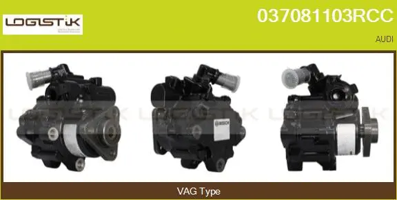 Pompe hydraulique, direction LGK 037081103RCC