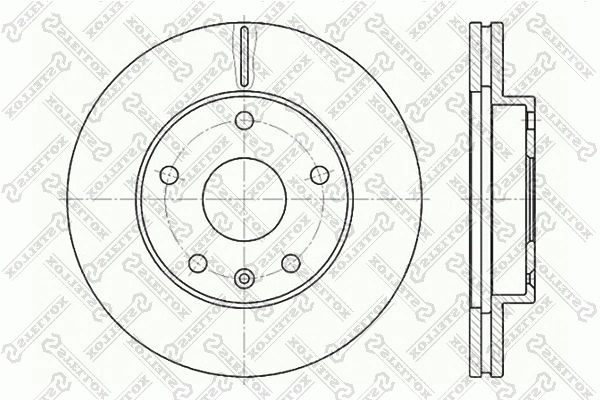 Disque de frein STELLOX 6020-5006V-SX