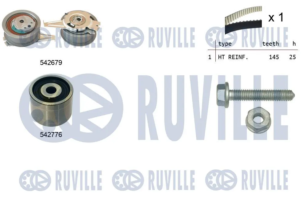 Kit de courroie crantée RUVILLE 550391