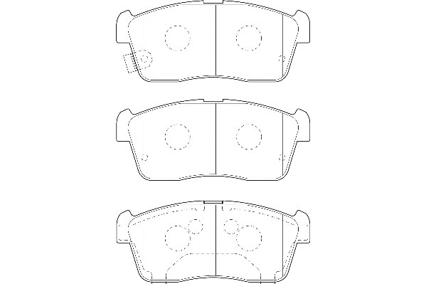 Kit de plaquettes de frein, frein à disque Omnicraft 2134950