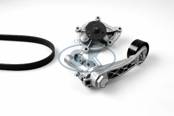 Pompe à eau+Jeu de courroie trapézoïdale à nervures GK K986810A