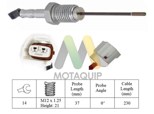 Capteur, température des gaz MOTAQUIP LVET420