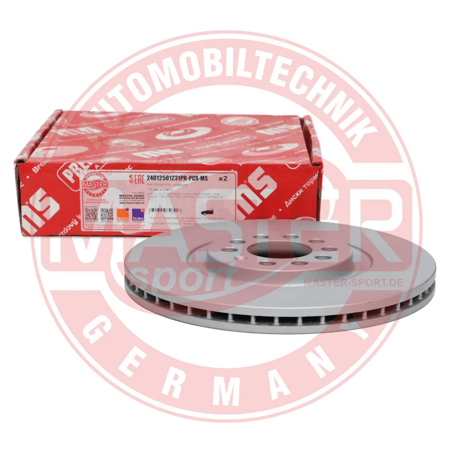 Disque de frein MASTER-SPORT GERMANY 24012501231PR-PCS-MS