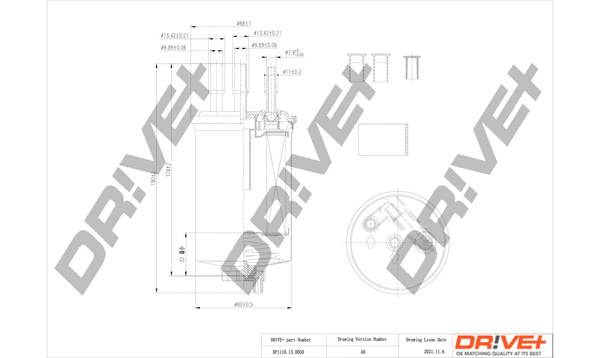 Filtre à carburant Dr!ve+ DP1110.13.0050