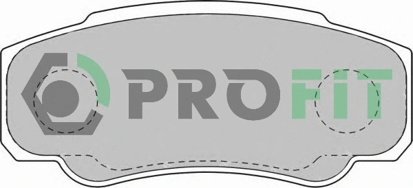 Kit de plaquettes de frein, frein à disque PROFIT 5000-1480