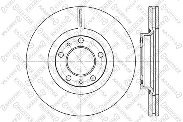 Disque de frein STELLOX 6020-3723V-SX