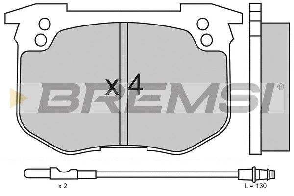 Kit de plaquettes de frein, frein à disque BREMSI BP2159