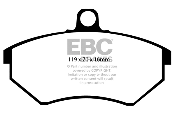 Kit de plaquettes de frein, frein à disque EBC Brakes DP5841NDX