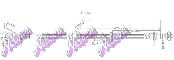 Flexible de frein KAWE H6694