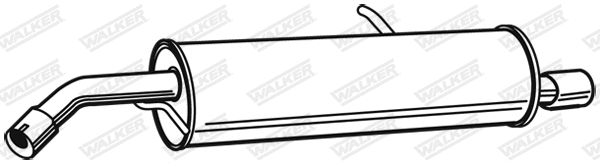 Silencieux arrière WALKER 23227