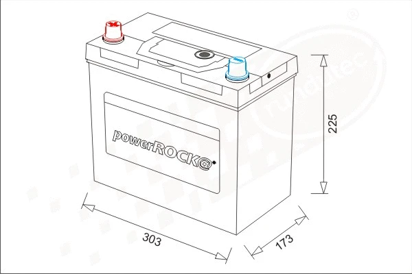 Batterie de démarrage powerROCK BAT100LCN