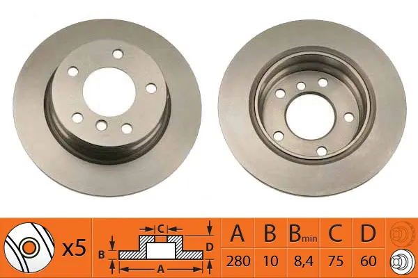 Disque de frein SB BR32116