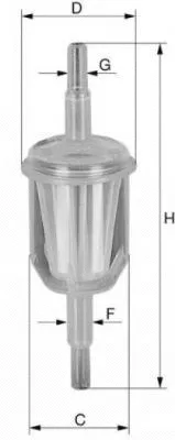 Filtre à carburant UNIFLUX FILTERS XB4