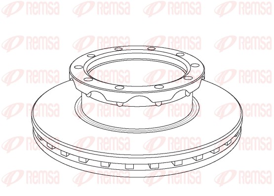 Disque de frein REMSA NCA1062.20