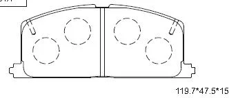 Kit de plaquettes de frein, frein à disque ASIMCO KD2776
