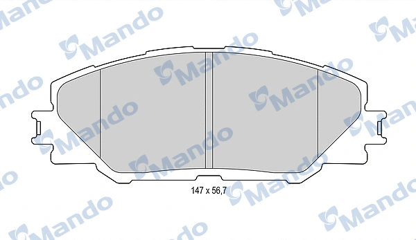 Kit de plaquettes de frein, frein à disque MANDO MBF015875