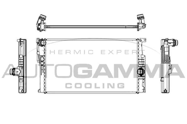 Radiateur, refroidissement du moteur AUTOGAMMA 107162