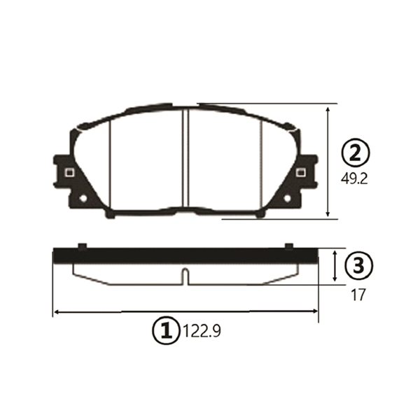 Kit de plaquettes de frein, frein à disque CTR GK1081