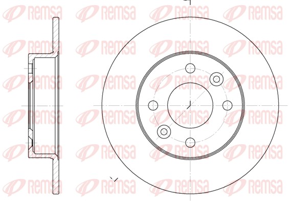 Disque de frein REMSA 6066.00