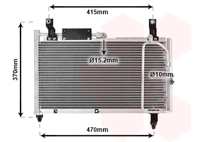 Condenseur, climatisation VAN WEZEL 52005067