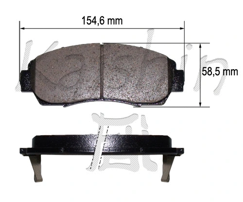 Kit de plaquettes de frein, frein à disque KAISHIN FK5153