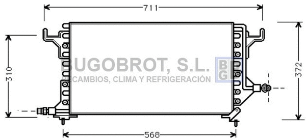 Condenseur, climatisation BUGOBROT 62-CN5069