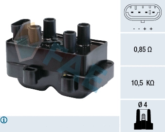 Bobine d'allumage FAE 80222