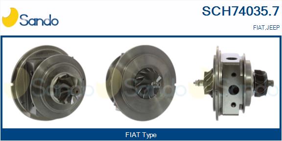 Groupe carter, turbocompresseur SANDO SCH74035.7