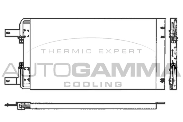 Condenseur, climatisation AUTOGAMMA 101825