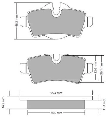 Kit de plaquettes de frein, frein à disque FREMAX FBP-1714
