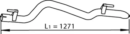 Tuyau d'échappement DINEX 56503
