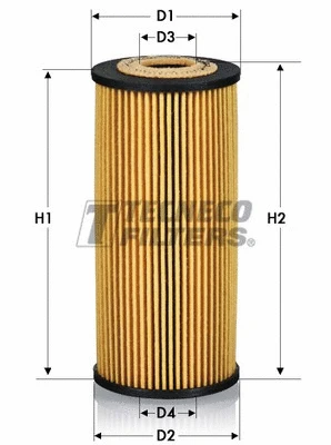 Filtre à huile TECNECO FILTERS OL010052E