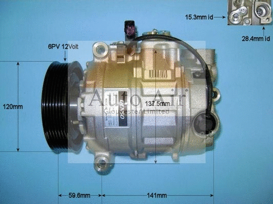Compresseur, climatisation AUTO AIR GLOUCESTER 14-1456