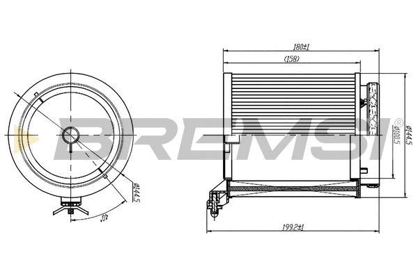 Filtre, air de l'habitacle BREMSI FC1950
