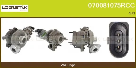 Turbocompresseur, suralimentation LGK 070081075RCC