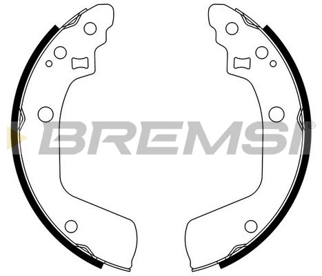 Jeu de mâchoires de frein BREMSI GF0927