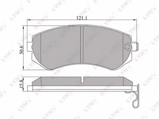Kit de plaquettes de frein, frein à disque LYNXAUTO BD-5710