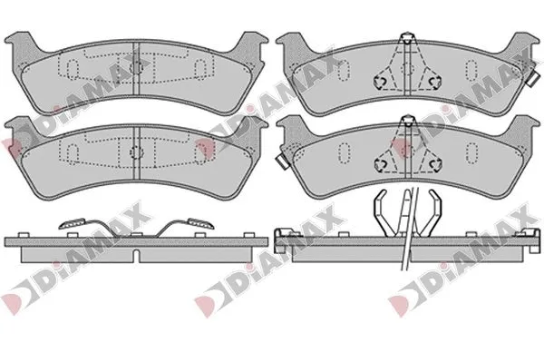 Kit de plaquettes de frein, frein à disque DIAMAX N09780