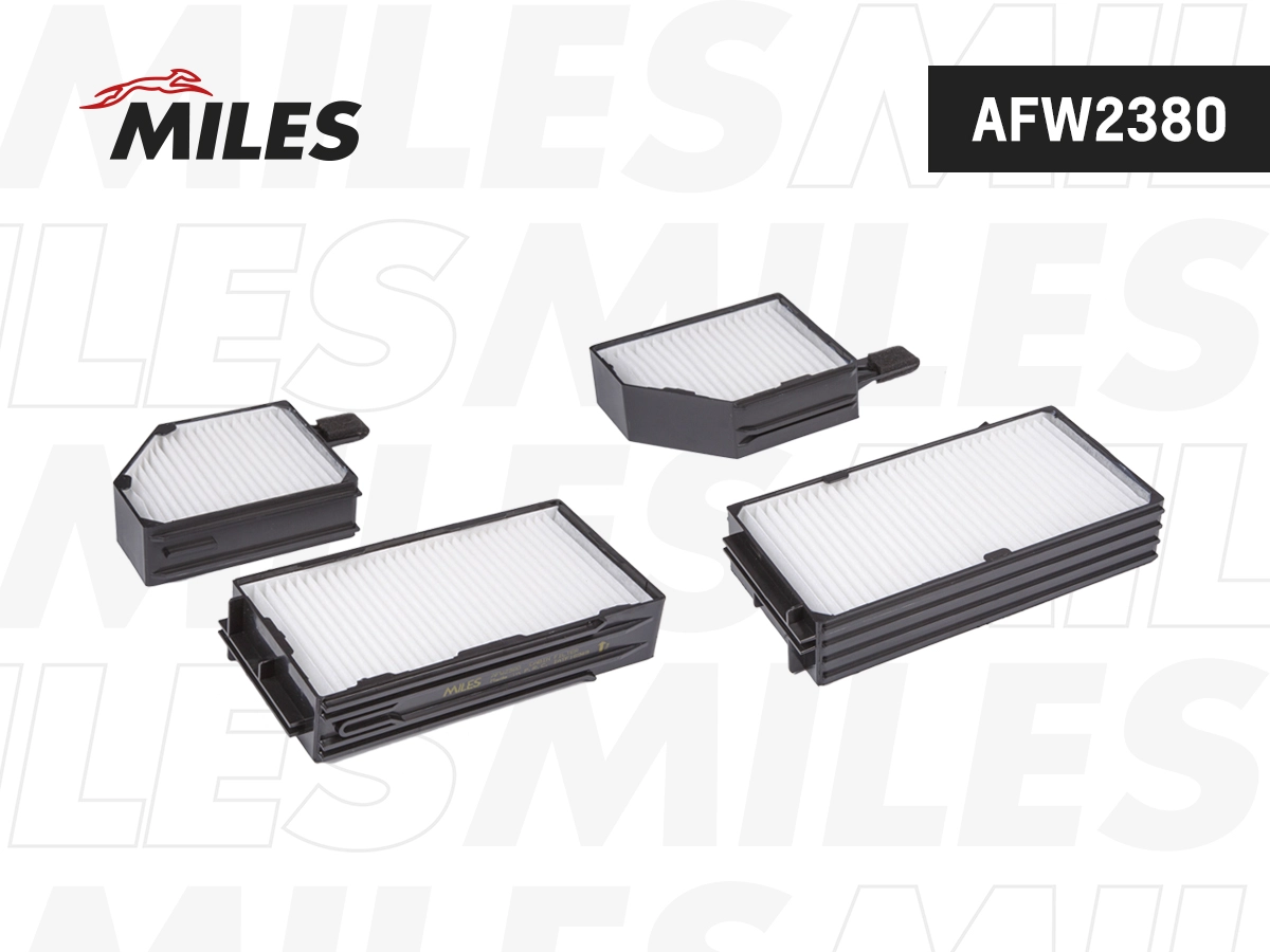 Filtre, air de l'habitacle MILES AFW2380