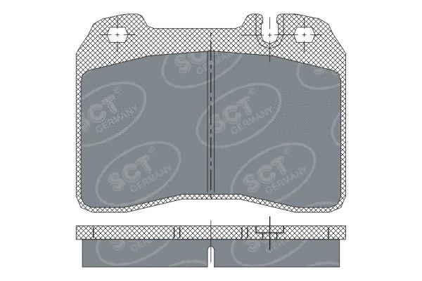 Kit de plaquettes de frein, frein à disque SCT - MANNOL SP 249 PR