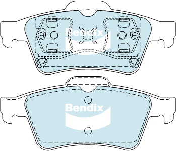 Kit de plaquettes de frein, frein à disque BENDIX-SEA DB1665 MKT