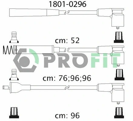 Kit de câbles d'allumage PROFIT 1801-0296