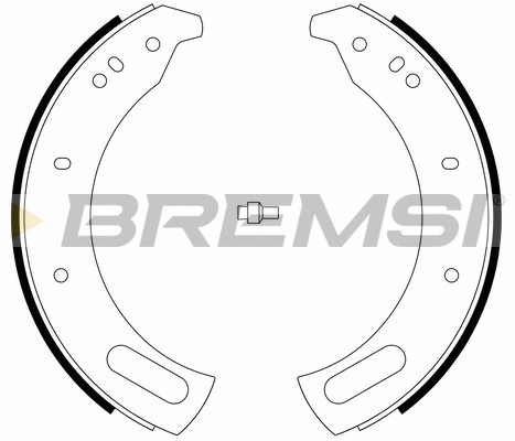 Jeu de mâchoires de frein BREMSI GF0443