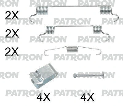 Kit d'accessoires, mâchoire de frein PATRON PSRK0215