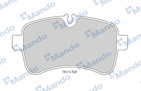 Kit de plaquettes de frein, frein à disque MANDO MBF015964