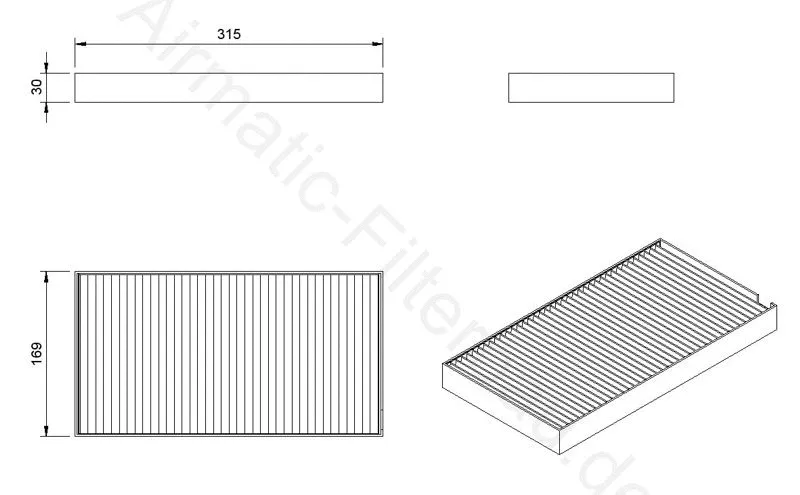 Filtre, air de l'habitacle AIRMATIC Filterbau IF1094SB