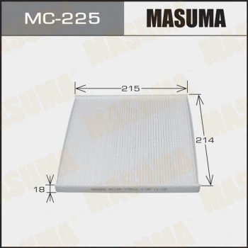 Filtre, air de l'habitacle MASUMA MC-225