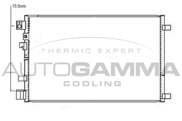 Condenseur, climatisation AUTOGAMMA 107332